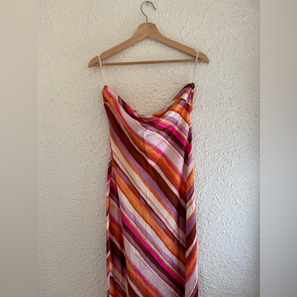 Forever 21 Pink and Orange Sleeveless Dress